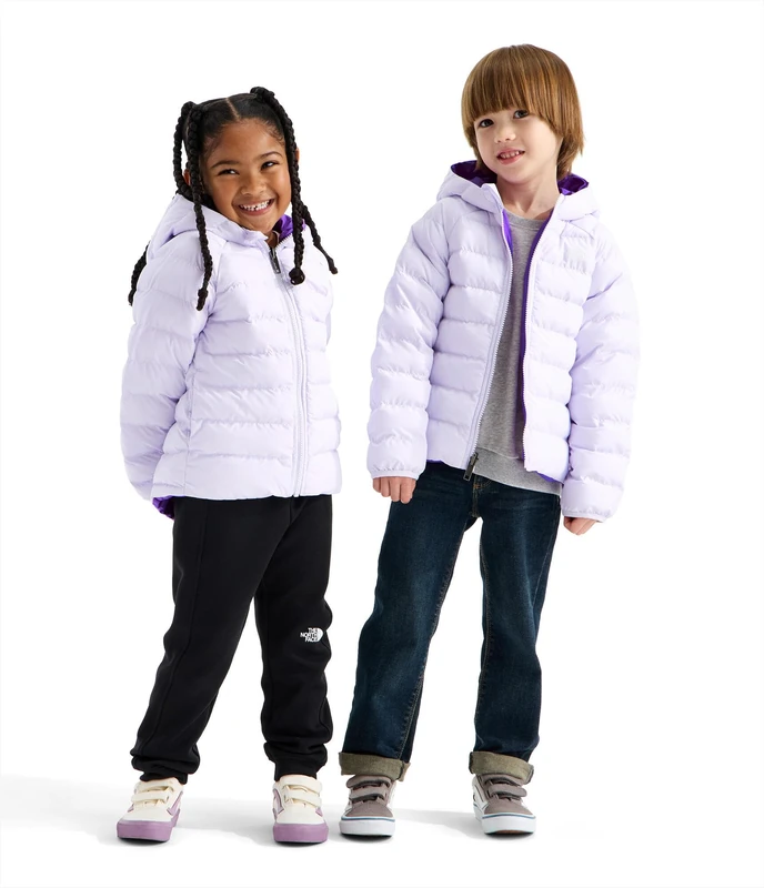 The North Face Kids Reversible Perrito Hooded Jacket, Ice Lilac, 2 Years