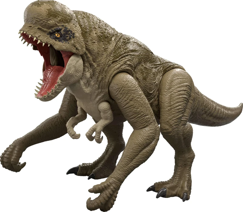 Jurassic World Rebirth Super Colossal Dinosaur Figure Distortus Rex, 31 Inches, Swallows 20 Minis, Villain 6 Legs, Movie Accurate Posable, JKG95