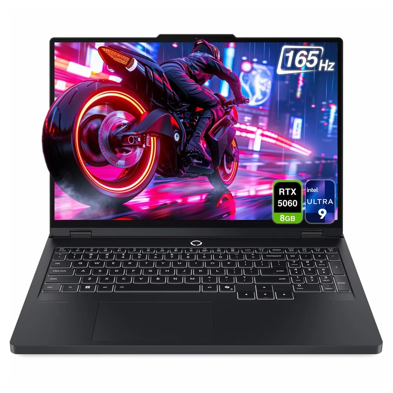 Lenovo Legion Pro 5i Gen 10 Gaming Laptop, Intel Ultra 9-275HX, 32 GB DDR5 RAM, 1 TB PCIe SSD, 16" WQXGA (2560x1600) Display, Nvidia G-Force RTX 5060, 24-Zone RGB Keyboard, W11 Home, Eclipse Black