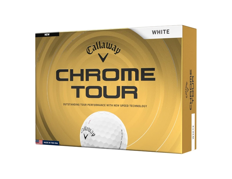 Callaway Golf Chrome Tour Premium Golf Ball 2026, White Ball