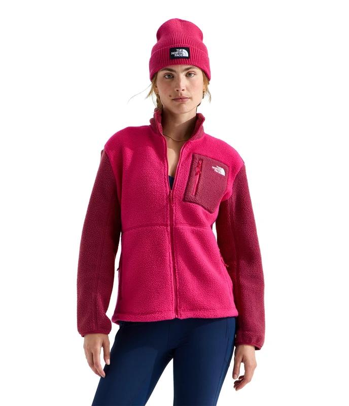 The North Face Women's Yumiori Full Zip Jacket, Lali Guran/Burgundy Cru, S