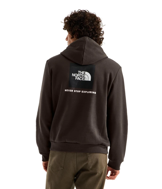 The North Face Men's Evolution Box Nse Regular Hoodie, Dark Chestnut, S