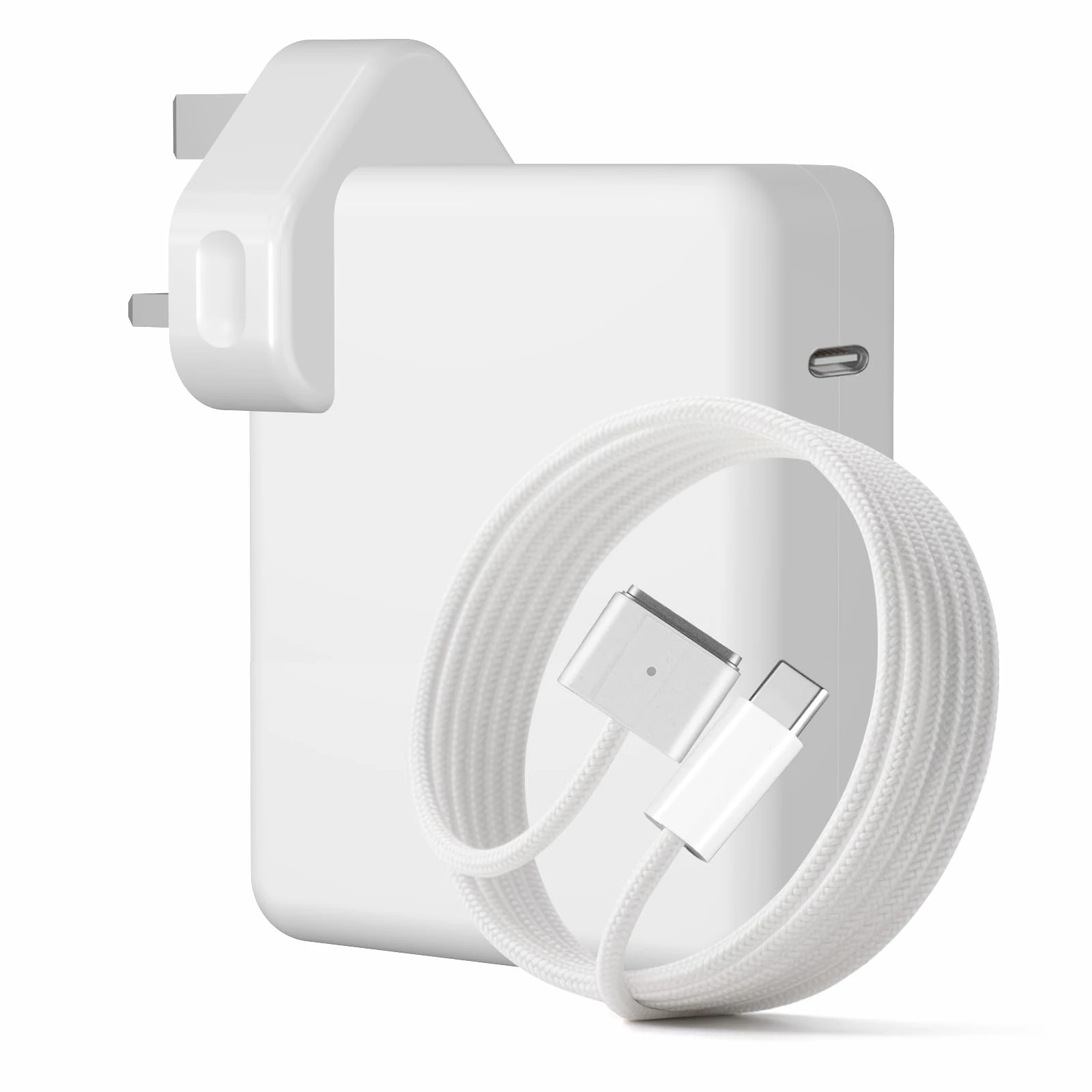 140W Mac Book Pro Charger,C to Magnetic 3 Charger Compatible with MacBook Air 13/15",Mac Book Pro 14/16 ",M1/M2/M3/M4 from 2021/2022/2023/2024/2025 Models- 6.6FT UK Plug White