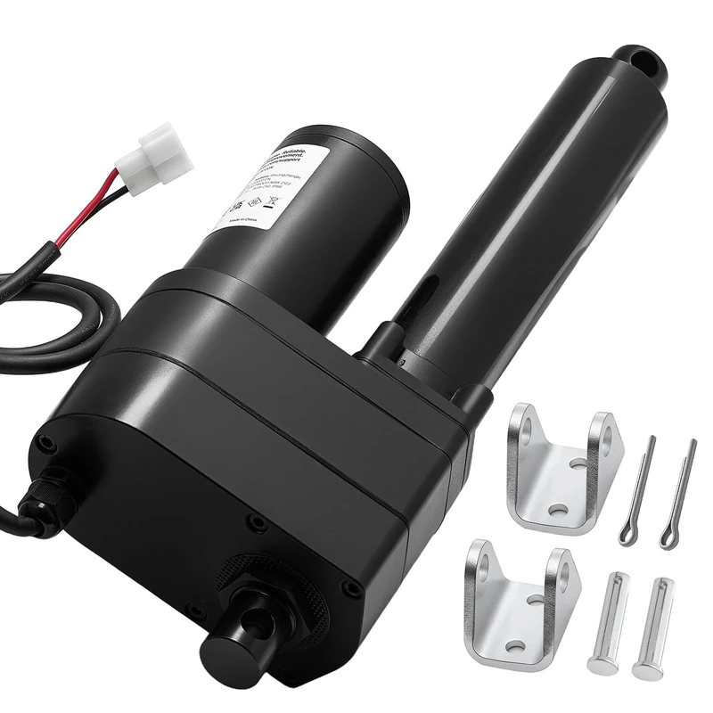 VEVOR 12V Linear Actuator, 7.84 Inch Stroke Ultra Heavy-Duty 2023lbs/9000N Linear Motion Actuator, IP65-Rated 0.2"/s with Mounting Brackets for Industrial Machinery Vessels, Heavy Lifting Systems