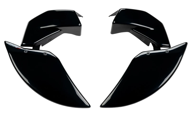 Puig 21993N Brake Cooler 2.0; aerodynamic cooling system for brake calipers; improves stability and control during demanding braking, Black