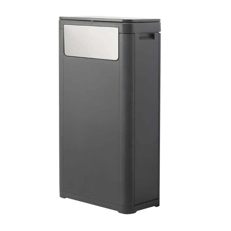 WanWanKa Tall Skinny Kitchen Trash Can with Lid,Waste Basket Fits in Narrow Spaces and Perfect for Commercial Offices,Garbage Can with Press Top,for Home,Bedroom,Bathroom,Living Room