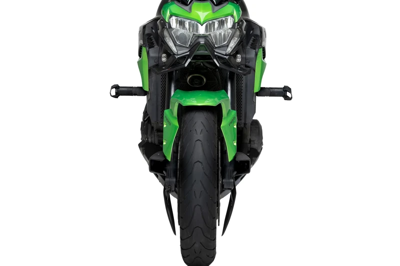 Puig 21993J Brake Cooler 2.0; aerodynamic cooling system for brake calipers; improves stability and control during demanding braking, Matt Black