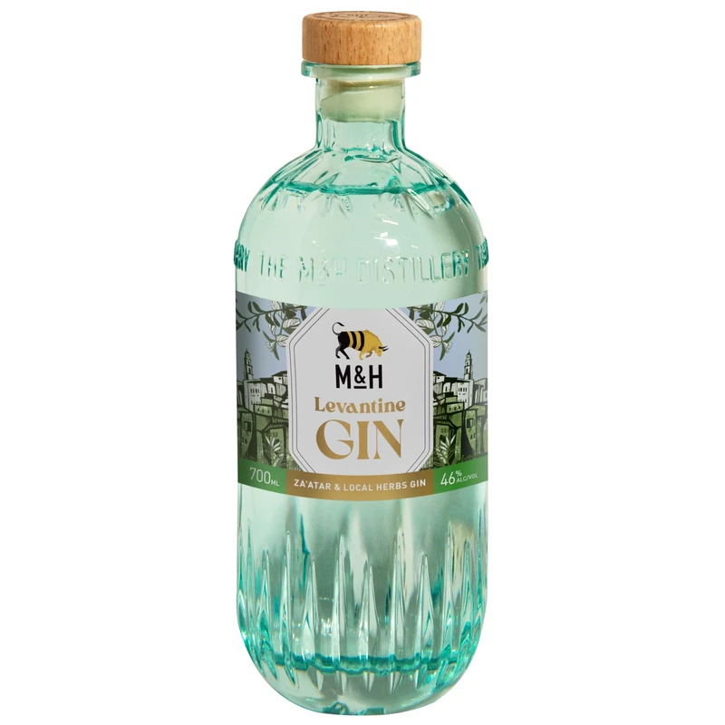 M&H Distillery | Levantine Gin | Milk & Honey Premium Israeli Kosher Single Malt Spirit | Juniper, Native Za'atar and Lemon Verbena Botanicals, 46% vol, 70cl