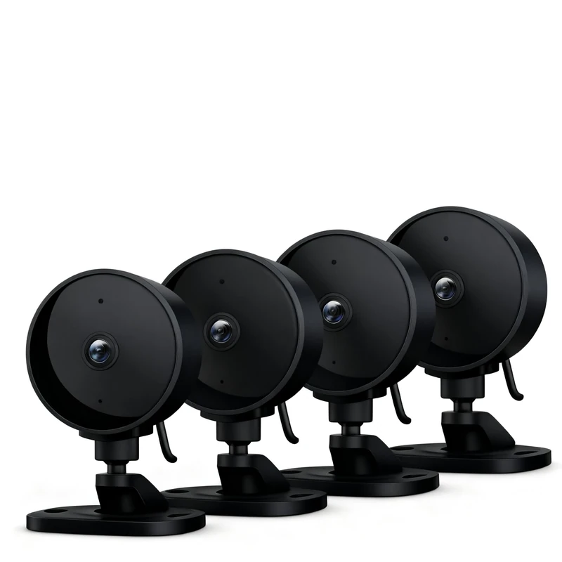 Surfola Indoor Camera 1080P Surveillance Camera 4-Pack, AI Human Motion Detection, Home Security Camera, Two-Way Audio, Night Vision, Live View, TF & 2.4G WiFi