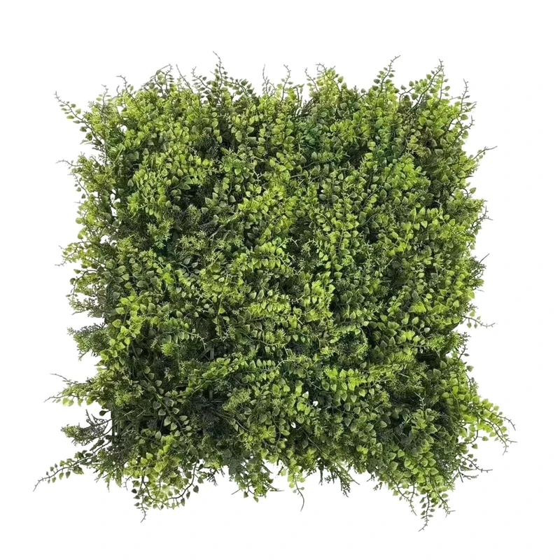 GarveeHome Pack of 6 Artificial Plant Walls 50 x 50 cm, Artificial Plants Lawn Wall UV-Stabilised Artificial Boxwood Panels Anti-Fading, for Outdoor Garden and Indoor Decoration