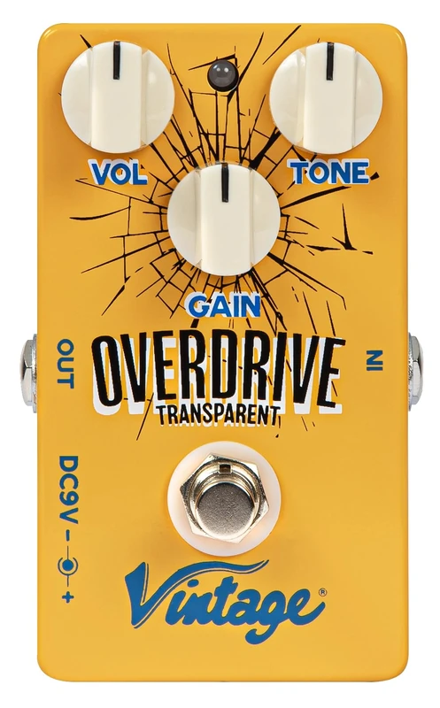 Vintage Transparent Overdrive Effects Pedal