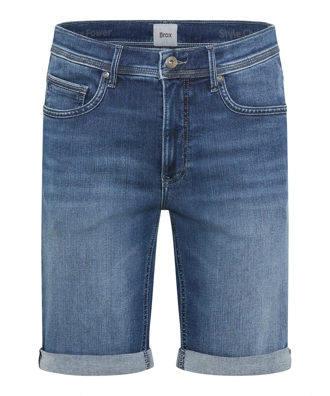 Brax Men's Style Chris B Blue Power Denim Shorts