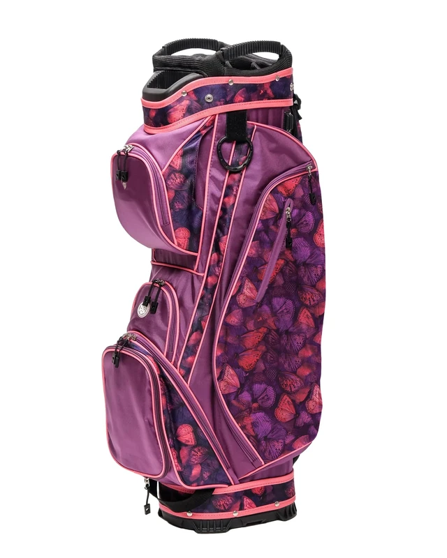 Glove It Golf Ladies Lightweight Cart Bag 6lbs, 15-Way Divider, 9 Pockets - Butterfly Wings