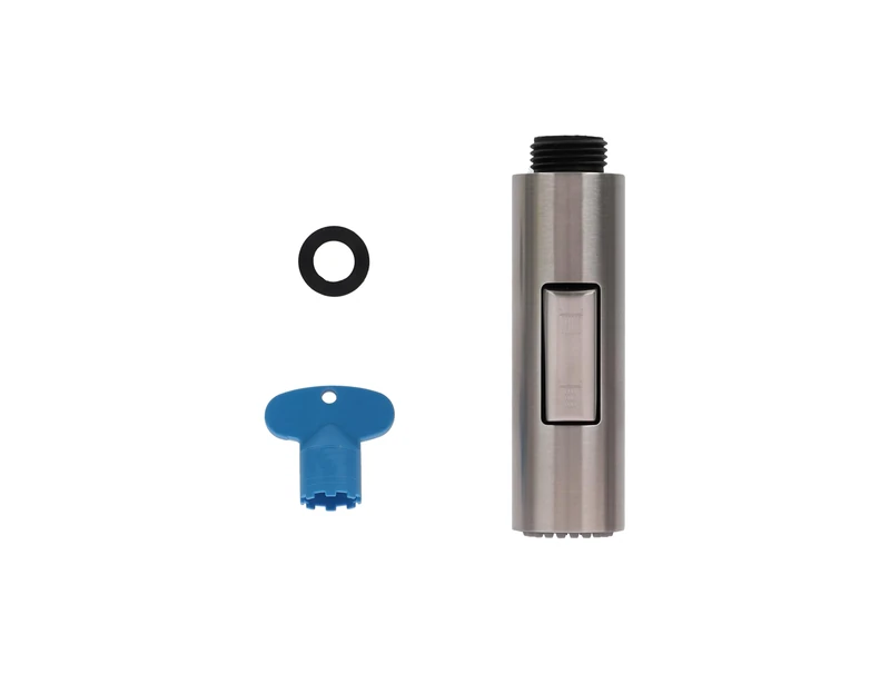 Villeroy & Boch Steel Expert Hand Shower, Replacement Shower Head for Steel Expert Kitchen Taps, Two Jet Types to Change via Diverter, Spare Part for Kitchen, Solid Stainless Steel