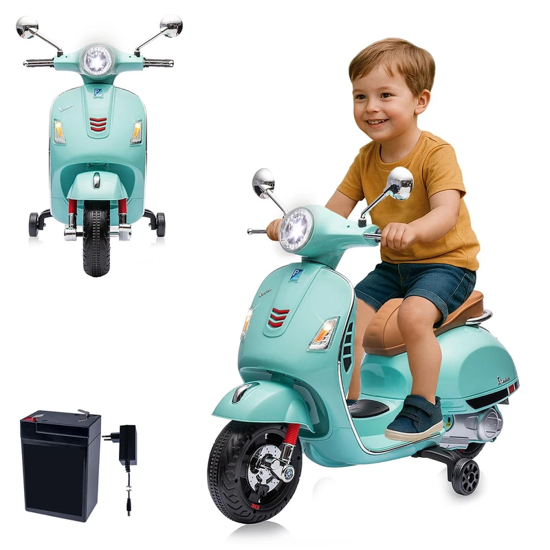 Ride-on Vespa GTS 125 mintgrün Li-Power 12.6