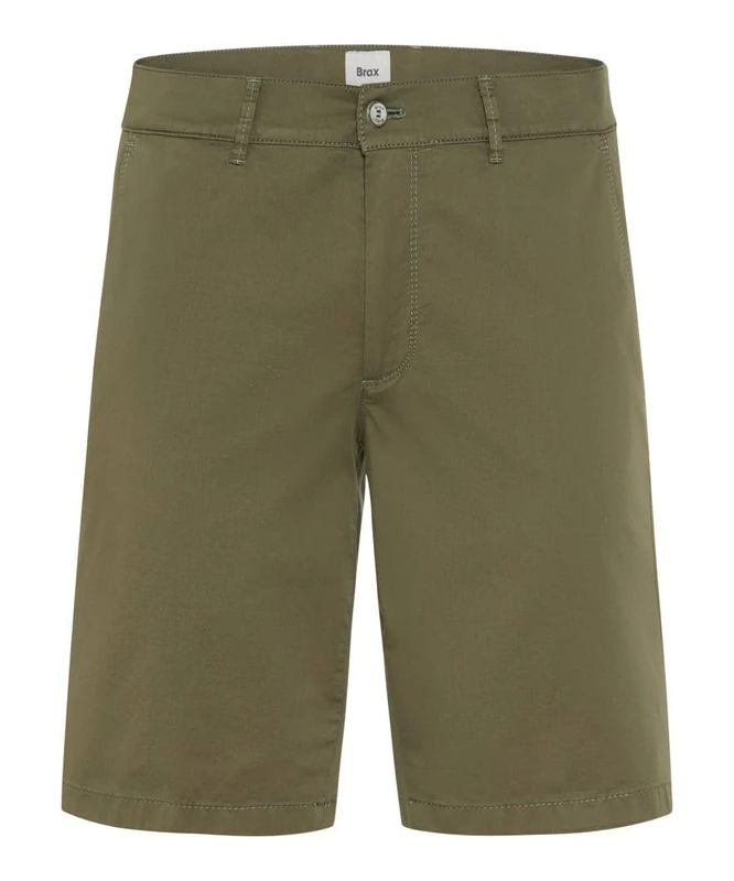 Brax Men's Style Bozen Ultralight Cotton Shorts, 6 Olive, 36W