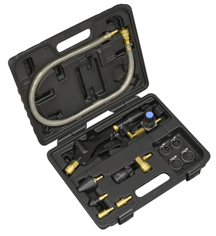 Sealey Pulsating Cooling System Flush Tool Set, Supplied in BMC, Conical Adaptor, 5/8" and 3/4" Hose Barbs - VS0055