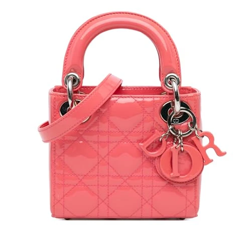 Dior Pre-Loved Micro Patent Cannage Lady Handbag