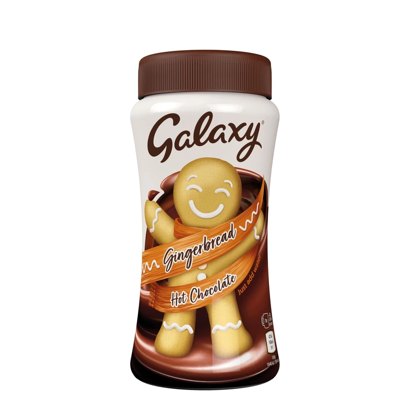 Galaxy Gingerbread Hot Chocolate 275g (Pack of 6) 66 Servings | Just Add Water or Milk | Galaxy Chocolate Powder | Delicious Gingerbread Flavour