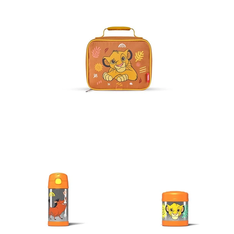 Thermos x Disney's Lion King Kid's Bundle - Lunch Kit + 355ml Drinks Bottle + 290ml Food Flask