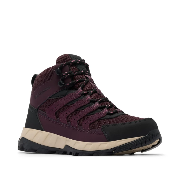 Columbia Women's Strata Trail Mid WP, Mid Rise Trekking and Hiking Boots, Moonvista/Antique Mauve, 6 Regular