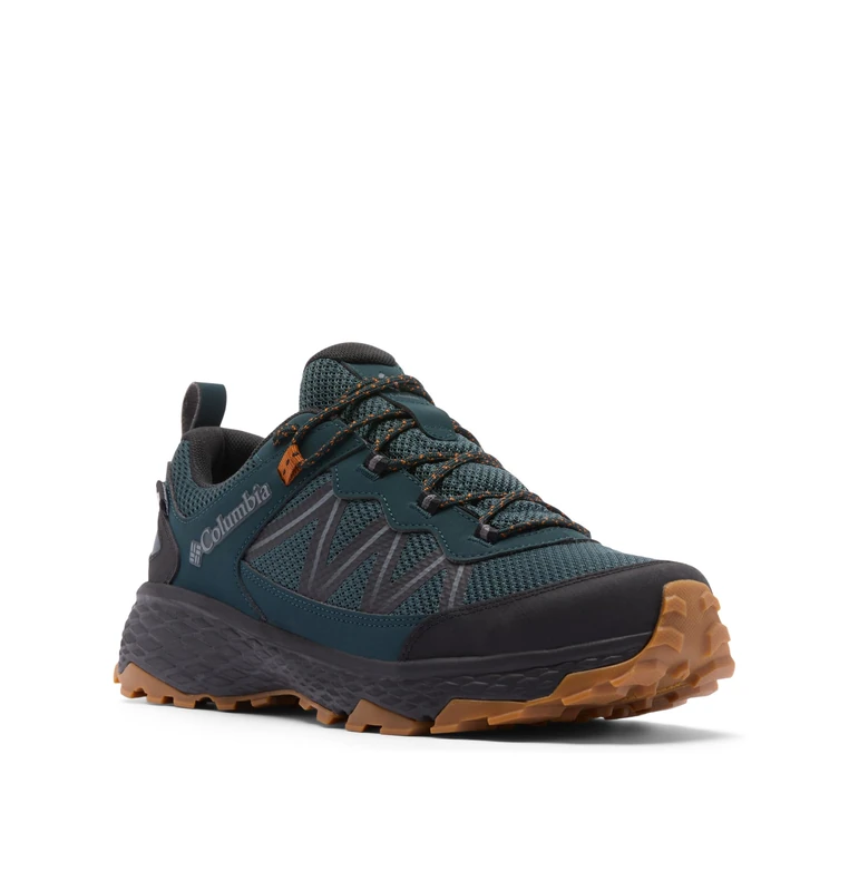 Columbia Men's Peakfreak Rush Outdry, Low Rise Trekking and Hiking Shoes, Blue Spruce/Caramel, 12 Regular