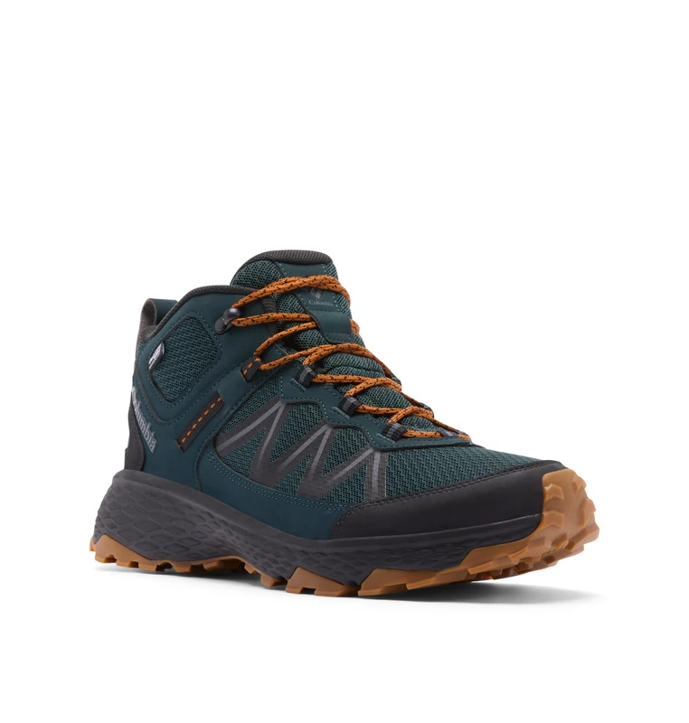Columbia Men's Peakfreak Rush Mid Outdry, Low Rise Trekking and Hiking Shoes, Blue Spruce/Caramel, 7 Regular