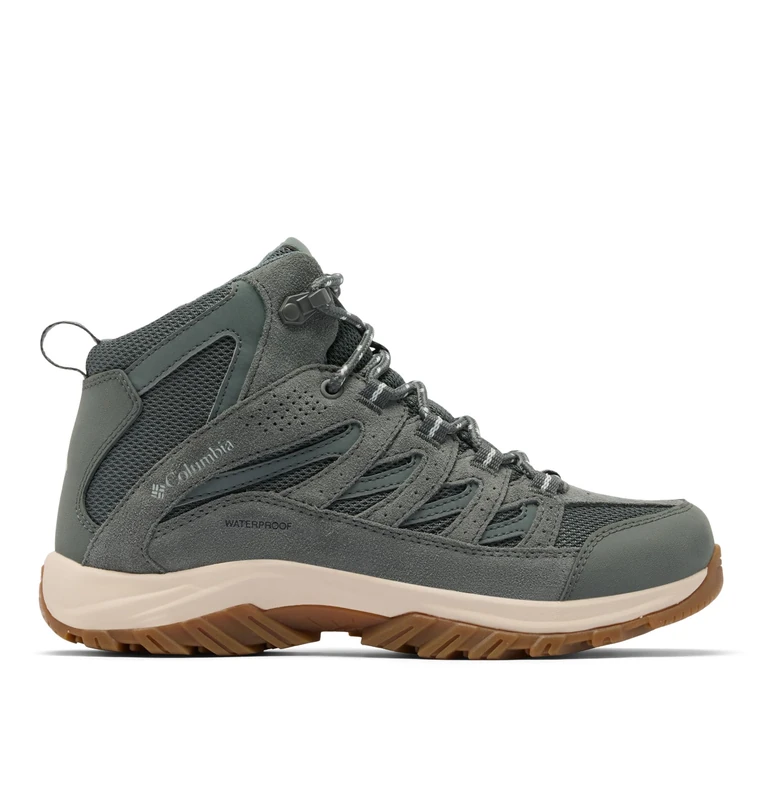 Columbia Women's Crestwood Mid WP Wide, Mid Rise Trekking and Hiking Boots, Sedona Sage/Tea Light, 6 Regular
