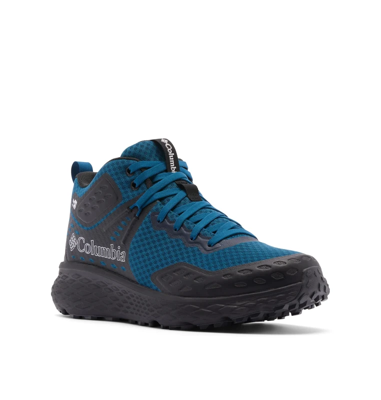 Columbia Men's Konos TRS Outdry Mid, Mid Rise Trekking and Hiking Boots, Phoenix Blue/Black, 12 Regular