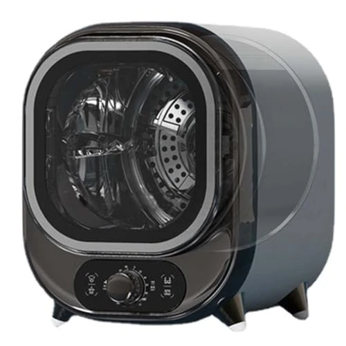Compact Portable Condenser Tumble Dryer 0.8 KG, Mini Spin Dryer for Small Spaces, Countertop or Wall Mount Installation, Space-Saving Design