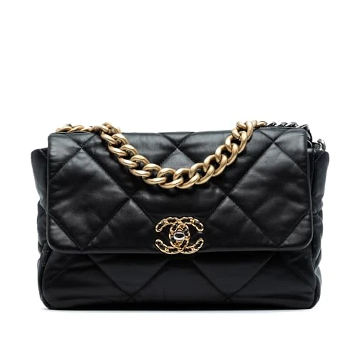 Chanel Pre-Loved Large Lambskin 19 Flap Handbag