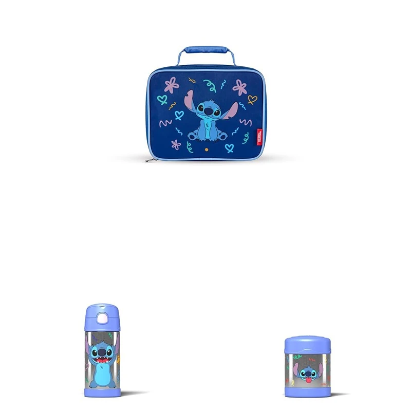 Thermos x Disney's Stitch Bundle - Lunch Kit + 355ml Drinks Bottle + 290ml Food Flask