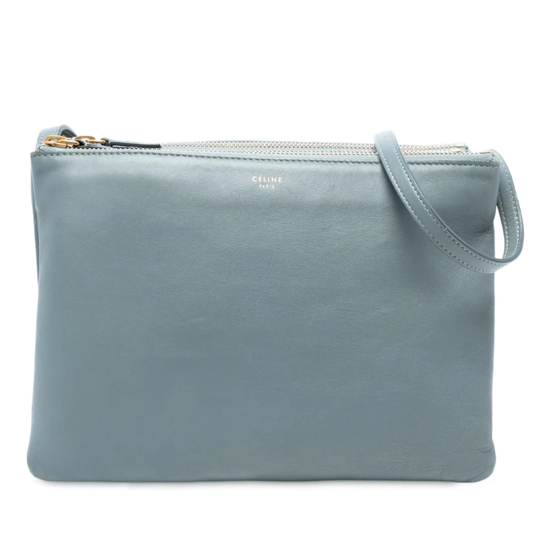 Celine Pre-Loved Large Lambskin Trio Crossbody Bag