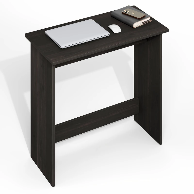 Furinno Simplistic Desk, Computer Desk, Office Desk, Writing Desk, for Home Office, Black Espresso - Image 1
