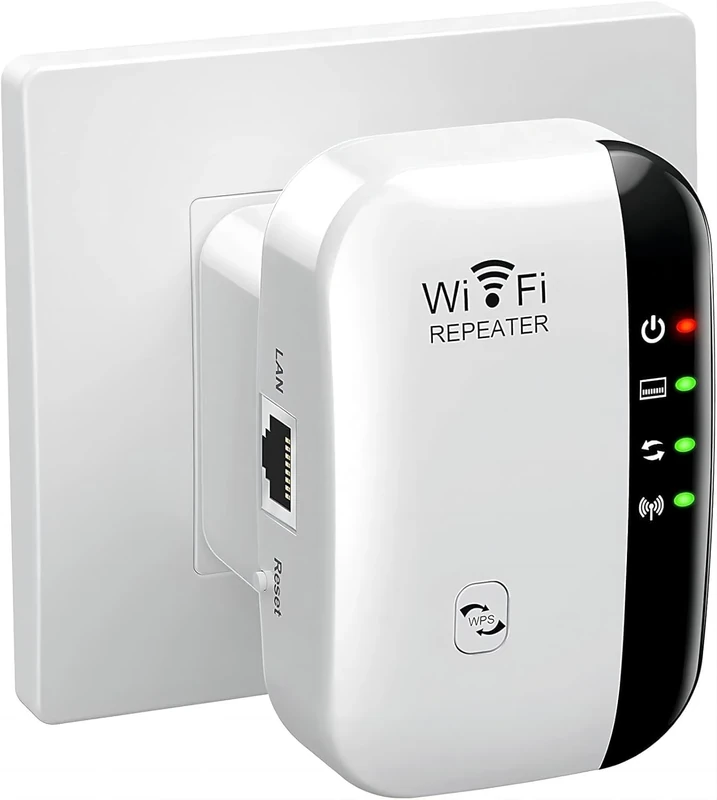 2025 Newest WiFi Extender, WiFi Booster, WiFi Repeater, Covers Up to 3850 Sq.ft and 50 Devices, Internet Booster - with Ethernet Port, Quick Setup, Home Wireless Signal Booster - White