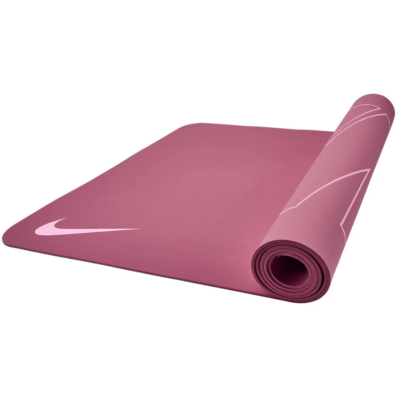 Nike Yoga Mat 4mm Reversible Yoga Mat Fitness Mat Workout Mat Non-slip, Peony/Pink Foam, 180 x 65cm