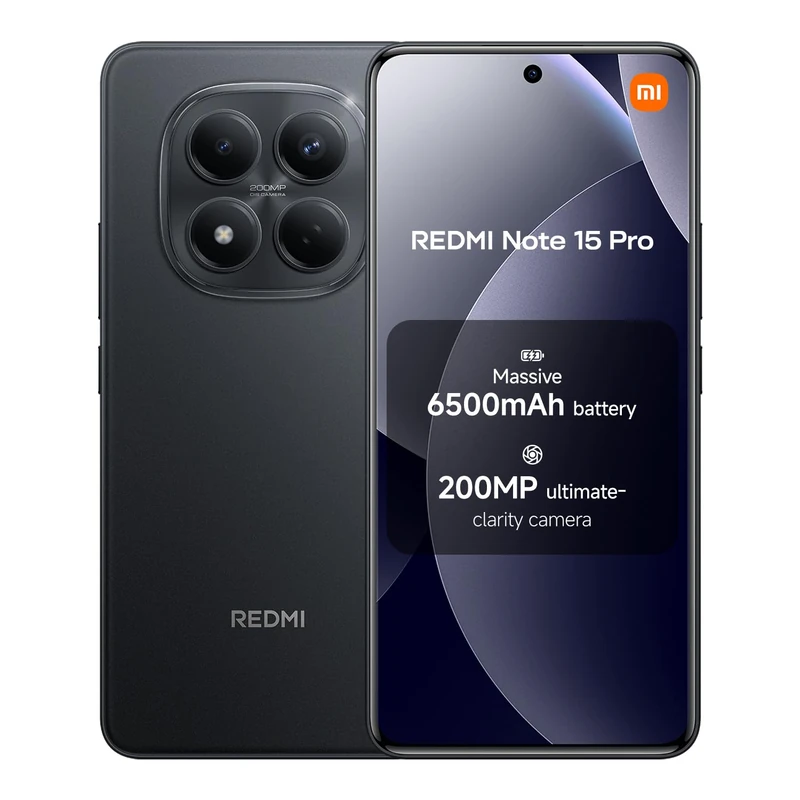 XIAOMI Redmi Note 15 Pro 8+256 Black (No power adapter included)