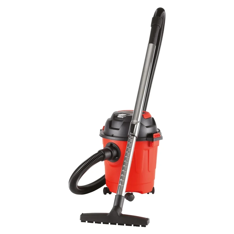 Daewoo 10L Wet & Dry Vacuum Cleaner – Compact Cylinder Vacuum with 1000W Motor, Telescopic Tube, Floor Tool & Crevice Nozzle for Home, Garage & Car Cleaning – Red