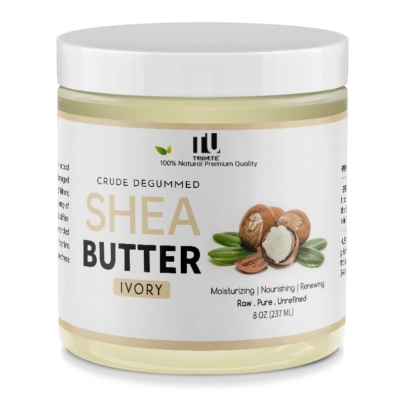 Shea Butter Organic- Pure Natural Unrefined Shea Butter Raw Organic Body Butter for Dry Skin Care, Enriched with Vitamin A & F, Deeply Nourishes, Soothes, and Softens Long Lasting Hydration