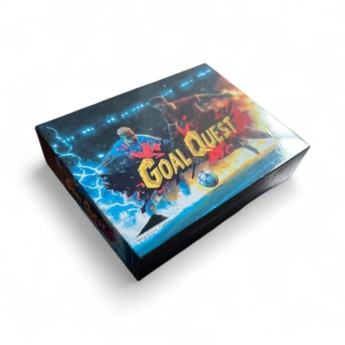 Goal Quest Football Card Game - 2P, 20-40 Min, Ages 7+, Eco Cards