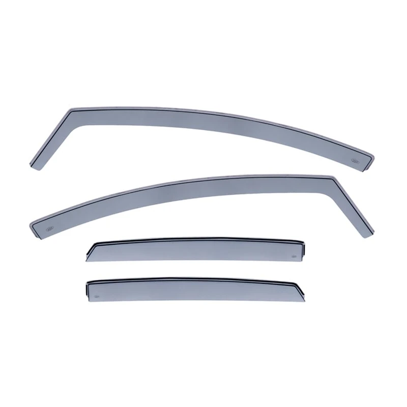 DGA Wind Deflectors Set compatible with Ford Focus III Sedan/HB 5-doors 2011-2018 (4-pieces), Grey