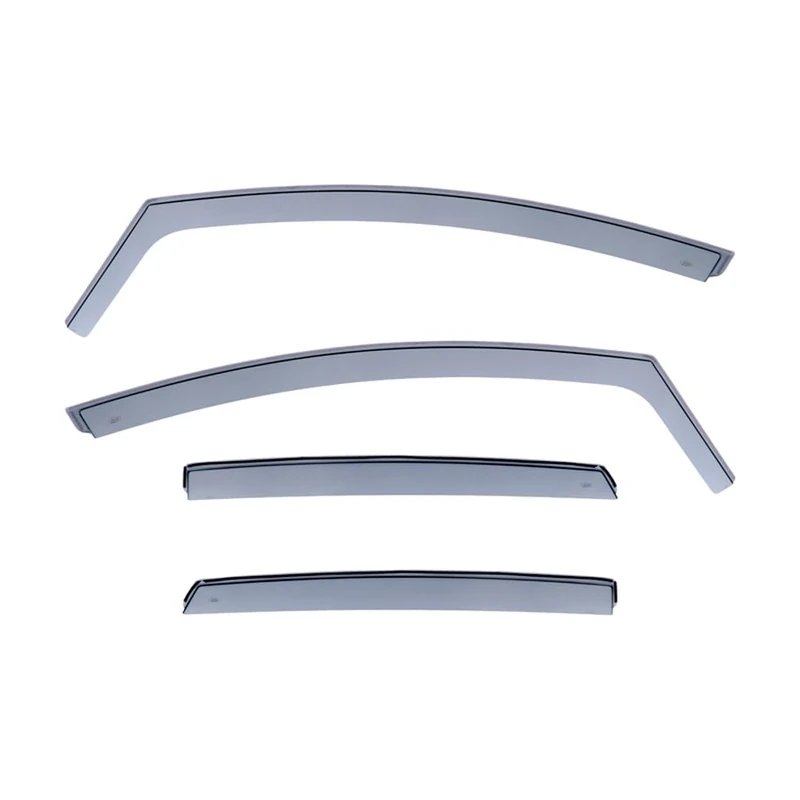 DGA Wind Deflectors Set compatible with Volkswagen Golf VII Variant 2013-2020 (4-pieces), Grey