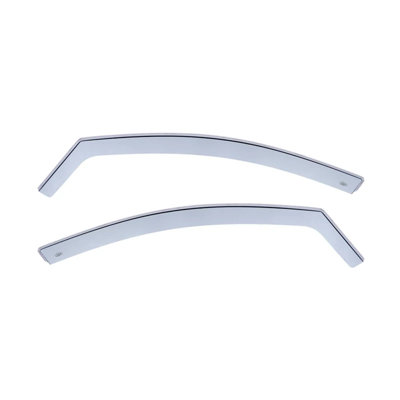 DGA Wind Deflectors compatible with Renault Megane IV HB 5-doors & Grandtour 2016- (2-pieces), Grey - Image 1