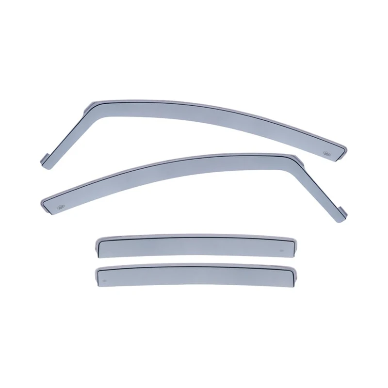 DGA Wind Deflectors Set compatible with Opel Corsa D & E HB 5-doors 2006-2019 (4-pieces), Grey