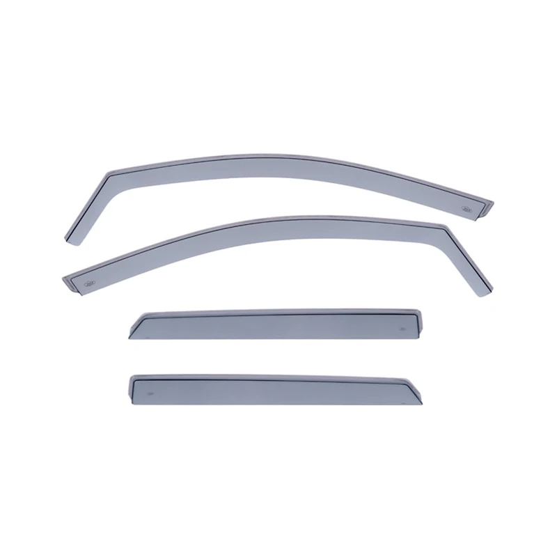 DGA Wind Deflectors Set compatible with Peugeot 3008 II 2016-2024 (4-pieces), Grey - Image 1