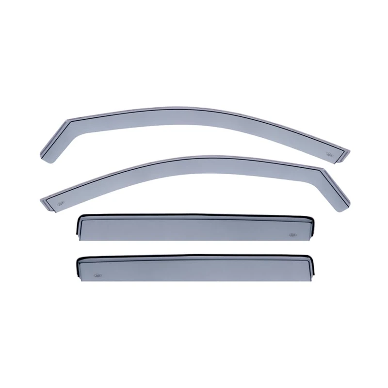 DGA Wind Deflectors Set compatible with Volkswagen T-Roc 2017- (4-pieces), Grey