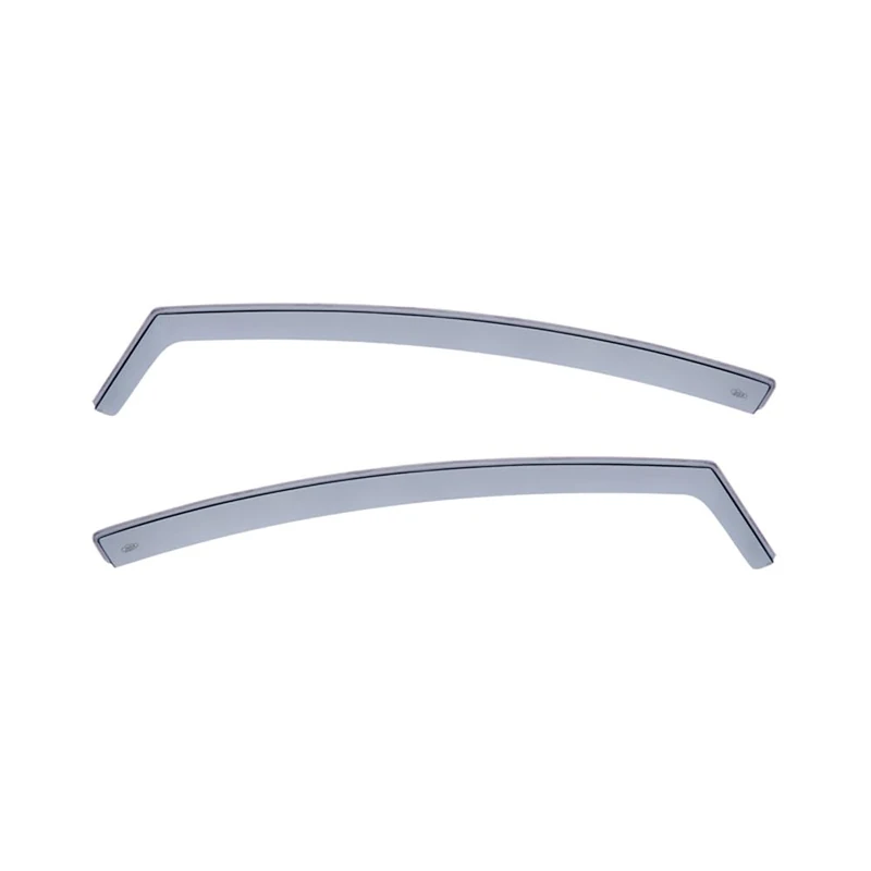 DGA Wind Deflectors compatible with Seat Leon II (1P) 2005-2012 (2-pieces), Grey - Image 1