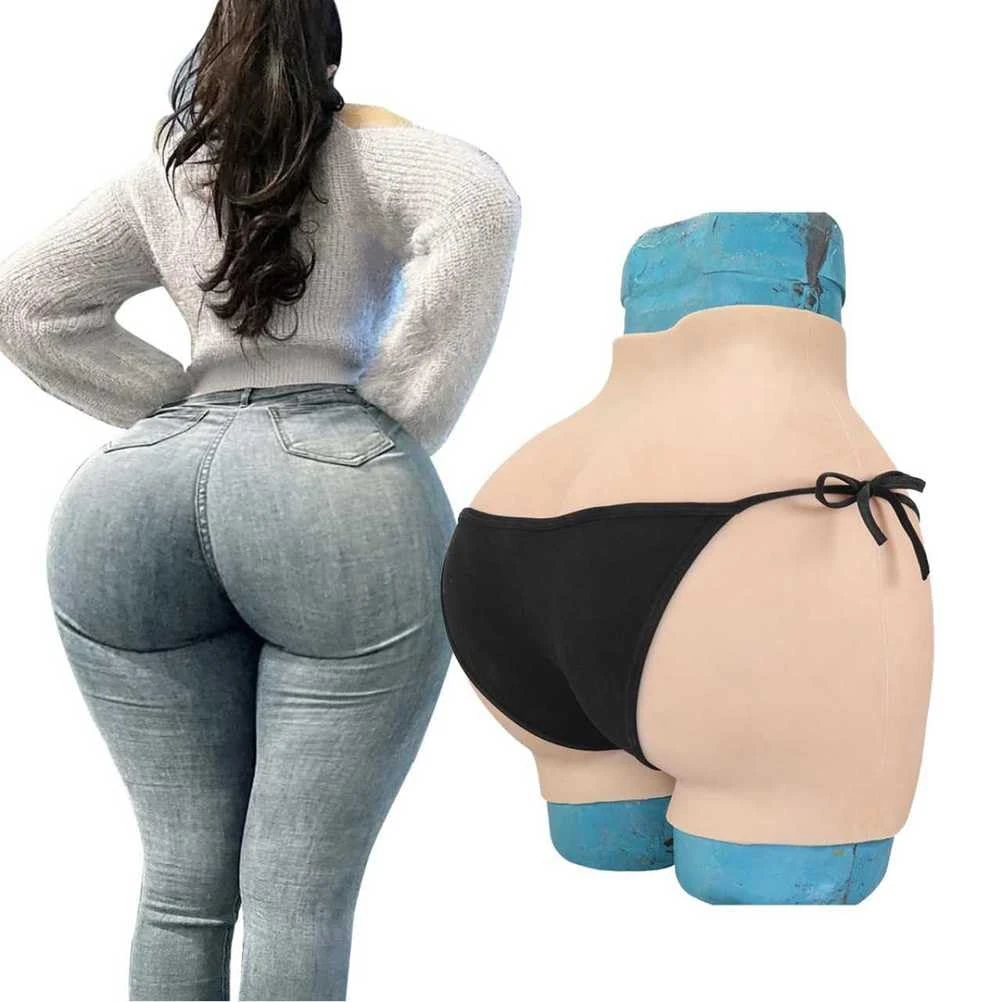 Full Silicone Butt Panties Big Ass Hip Body Shaper Enhancer Panty Fake Buttock Push Up Briefs for Crossdresser Women,Color 3,Basic