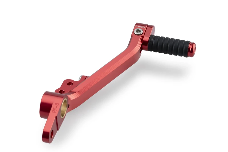 Puig 22395R Adjustable Brake Lever made of machined aluminum with anodized finish and sporty design for maximum control and comfort, Red - Image 1