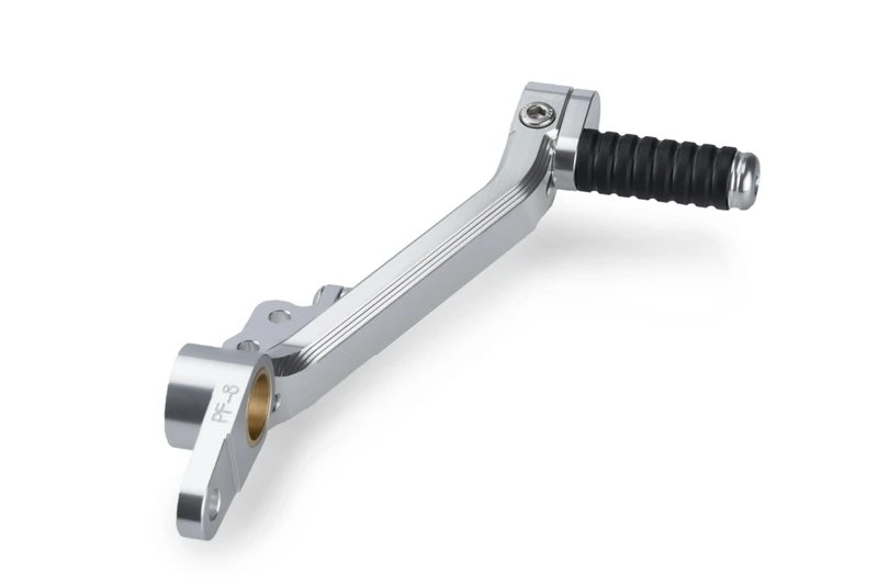 Puig 22395P Adjustable Brake Lever made of machined aluminum with anodized finish and sporty design for maximum control and comfort, Silver - Image 1